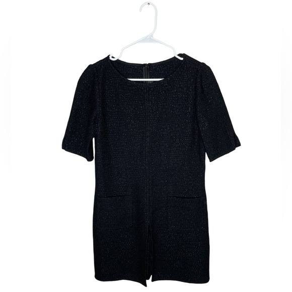 St. John Wool Blend Knit Top With Front Pockets And Slit Size 4 - Picture 6 of 10